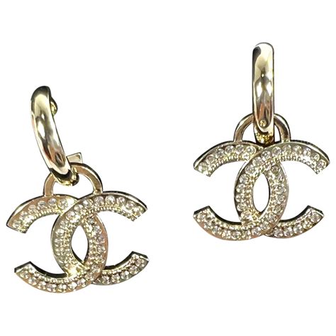 ladies chanel earrings|pre owned Chanel earrings.